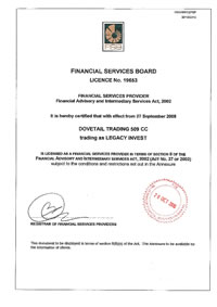 Legacy Invest Financial Services Board